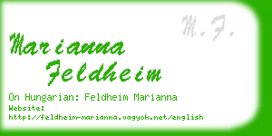 marianna feldheim business card